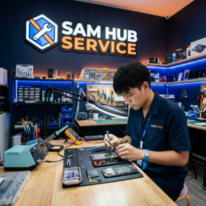 ช่างซ่อม Samsung Galaxy A13 เปลี่ยนจอ แบต ชาร์จ สายแพร ราคาถูก | Sam Hub Service บางนา กรุงเทพ