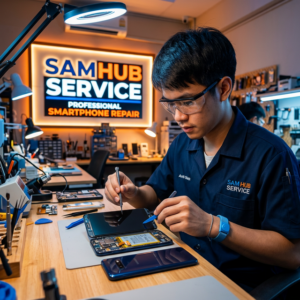 ซ่อม Galaxy A8+ 2018 โดย Sam Hub Service