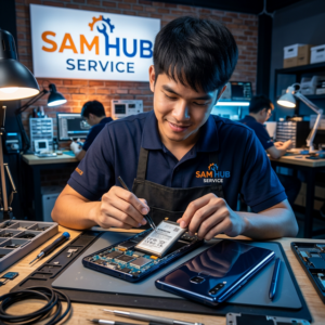 ช่างซ่อม Samsung Galaxy Note 8 เปลี่ยนจอ แบต ชาร์จ สายแพร ราคาถูก | Sam Hub Service บางนา กรุงเทพ
