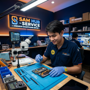 ช่างซ่อม Samsung Galaxy S10 เปลี่ยนจอ แบต ชาร์จ สายแพร ราคาถูก | Sam Hub Service บางนา กรุงเทพ