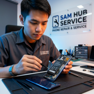 ช่างซ่อม Samsung Galaxy S10e เปลี่ยนจอ แบต ชาร์จ สายแพร ราคาถูก | Sam Hub Service บางนา กรุงเทพ