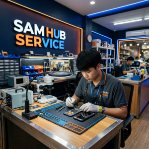 ช่างซ่อม Samsung Galaxy S10+ เปลี่ยนจอ แบต ชาร์จ สายแพร ราคาถูก | Sam Hub Service บางนา กรุงเทพ