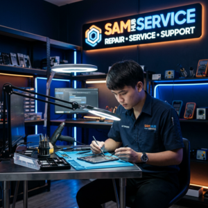 ช่างซ่อม Samsung Galaxy S21 Ultra เปลี่ยนจอ แบต ชาร์จ สายแพร ราคาถูก | Sam Hub Service บางนา กรุงเทพ