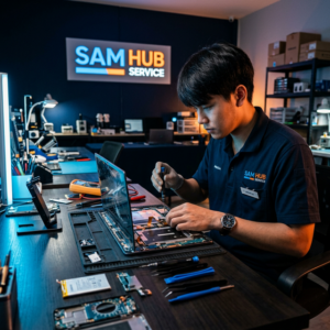 ช่างซ่อมแท็บเล็ต Samsung Galaxy Tab S8 Ultra เปลี่ยนจอ แบต ราคาถูก | Sam Hub Service บางนา กรุงเทพ