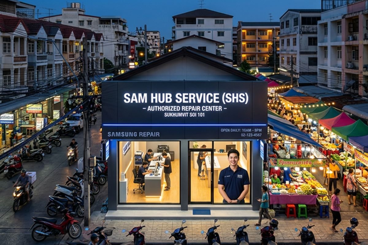 ร้านซ่อม Samsung สุขุมวิท 101 ตลาดมหาสิน | Sam Hub Service