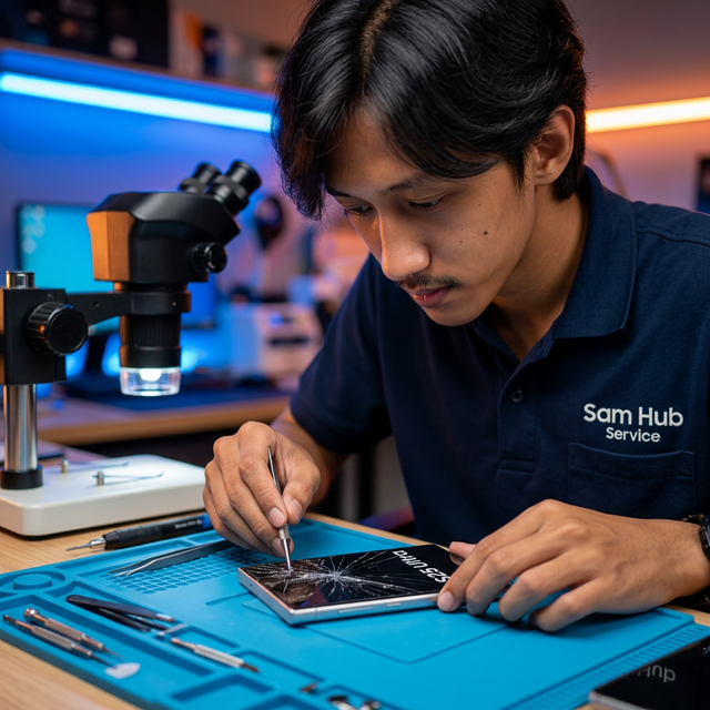 ช่างซ่อมจอ Samsung ผู้เชี่ยวชาญ Sam Hub Service